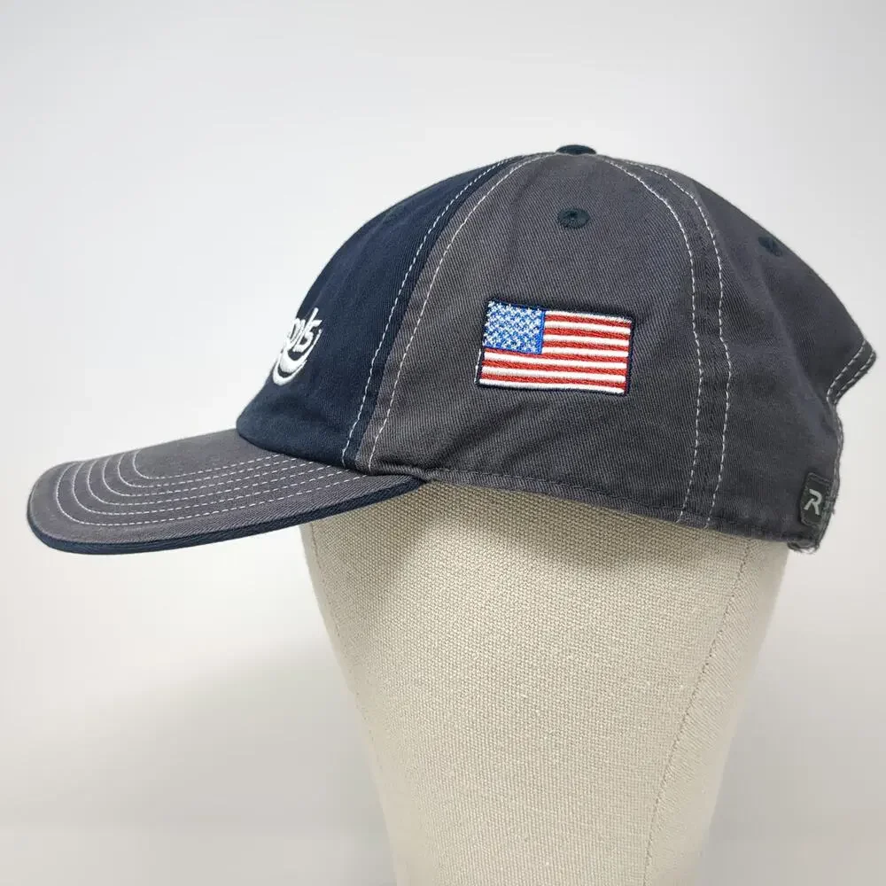 Richardson Trucker Hat Blue Gray L American Flag River Pools Catch The Wave